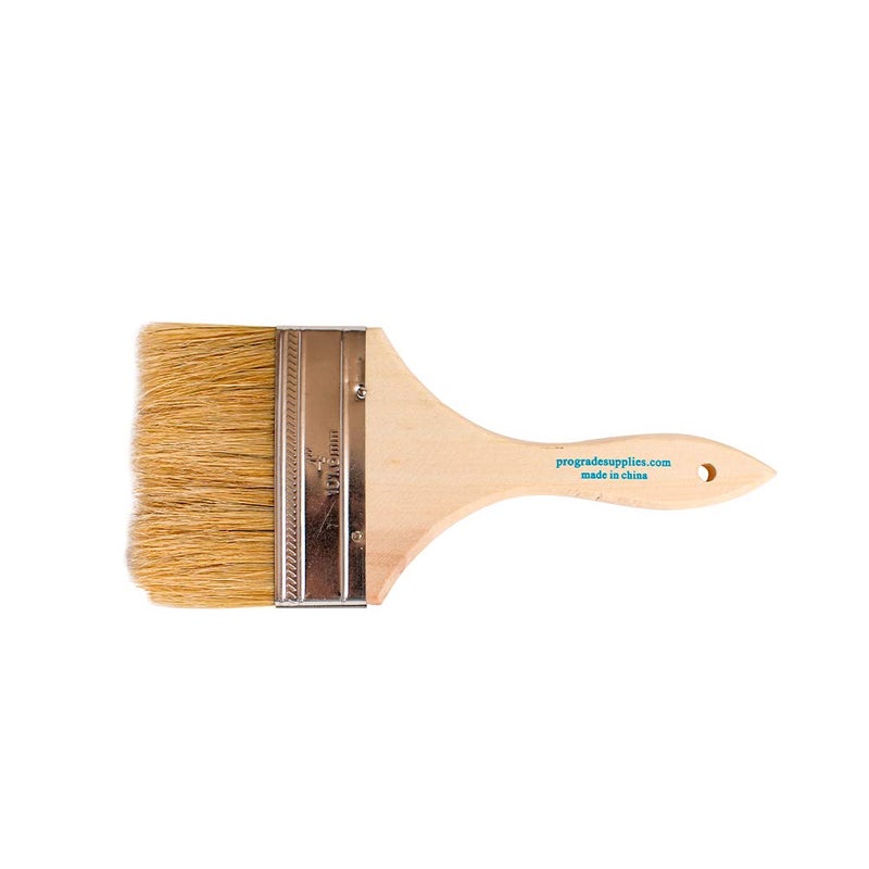Pro-Grade Pro Grade - Chip Paint Brushes - 36 Ea 4 Inch Chip Paint Brush Light Brown - Image 4